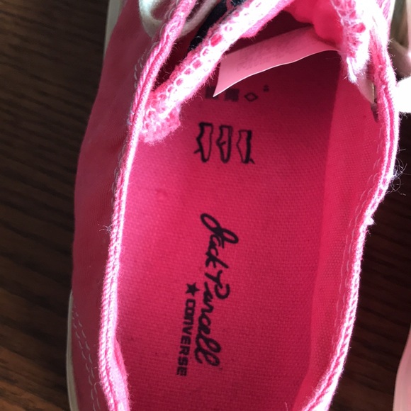 Converse Jack Purcell low top pink canvas badminton shoes EUC - Picture 7 of 11